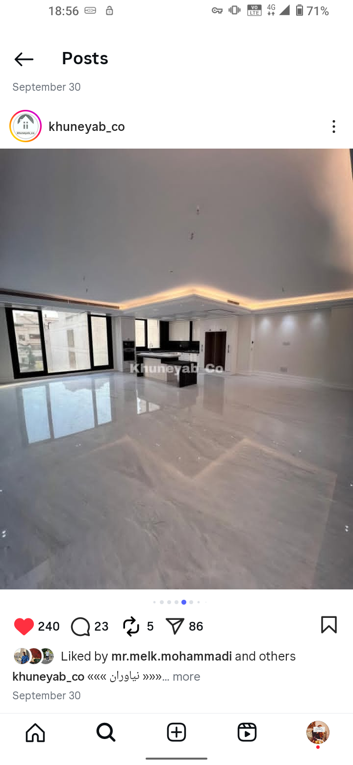 فروش آپارتمان 180 متر نیاوران ویو شمال و جنوب