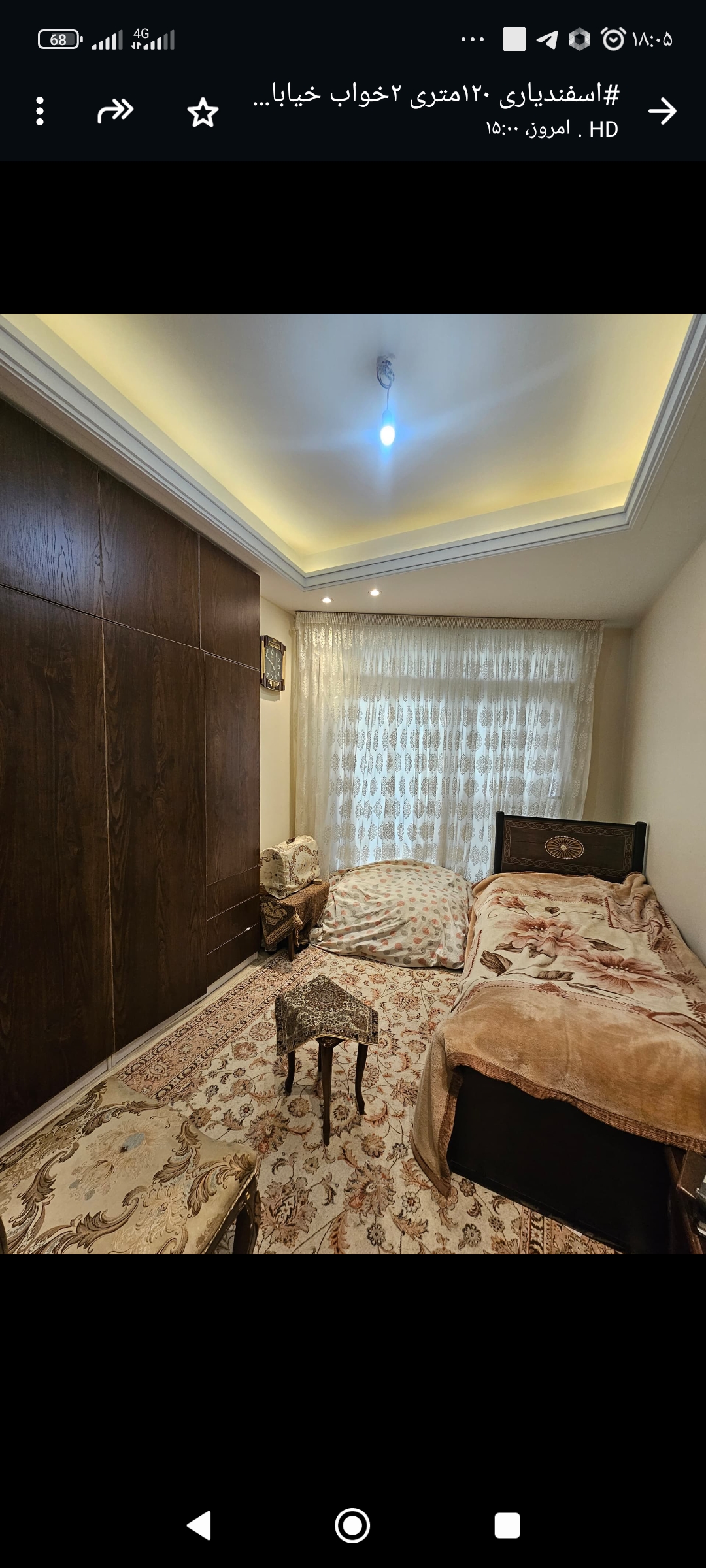 اجاره آپارتمان 120متر نیاوران بدون مشابه