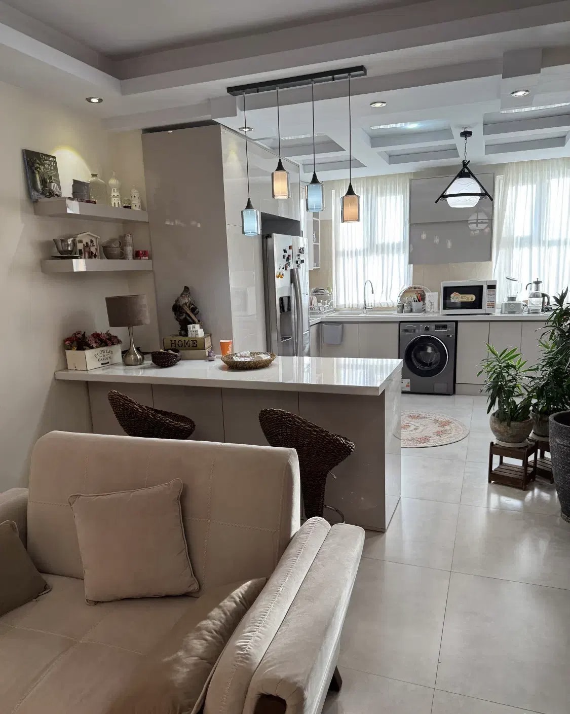 اجاره اپارتمان 95 متر مدائن 2 خواب فول