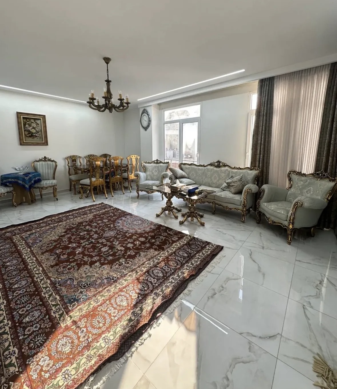 فروش آپارتمان 110 متر دولت نقشه مهندسی غرق نور