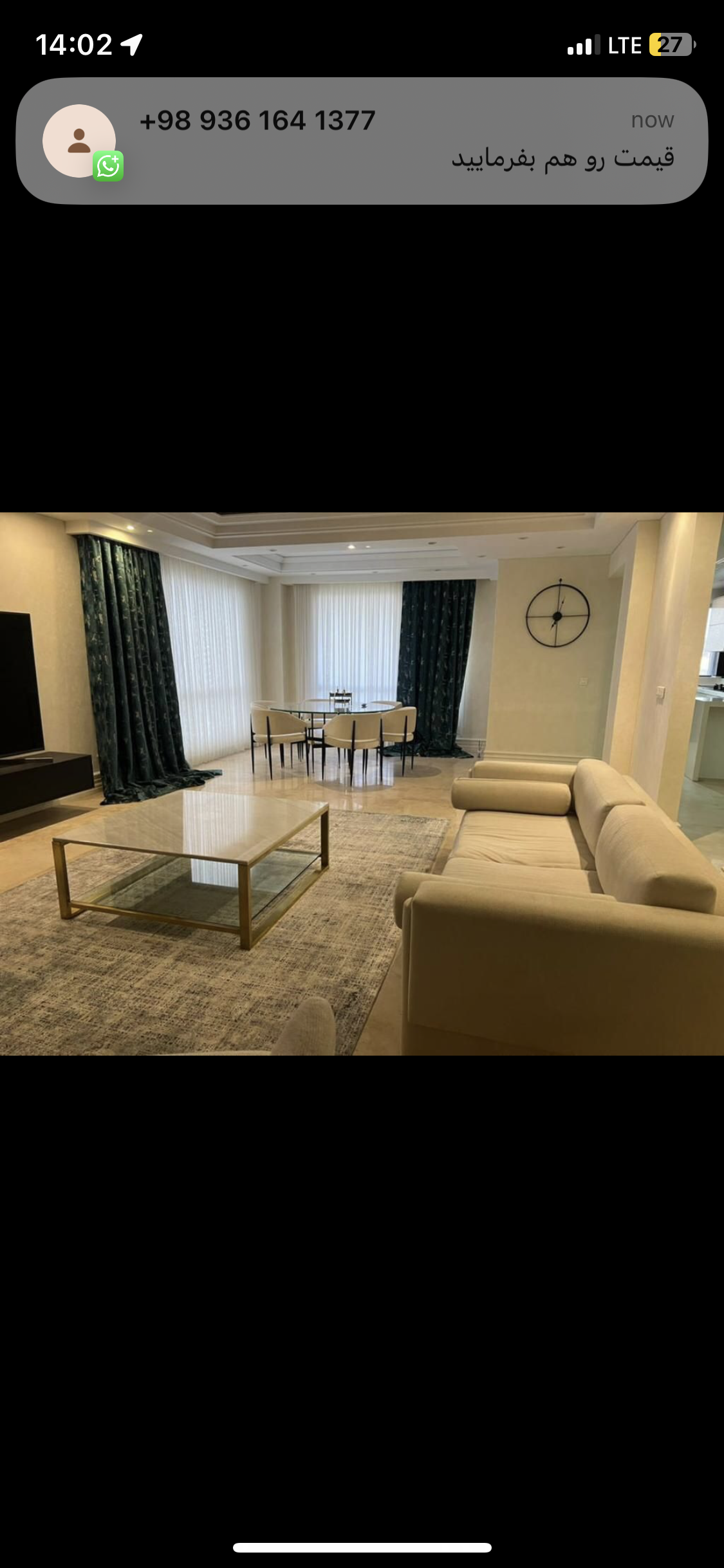 فروش آپارتمان 125متر نیاوران تک واحدی